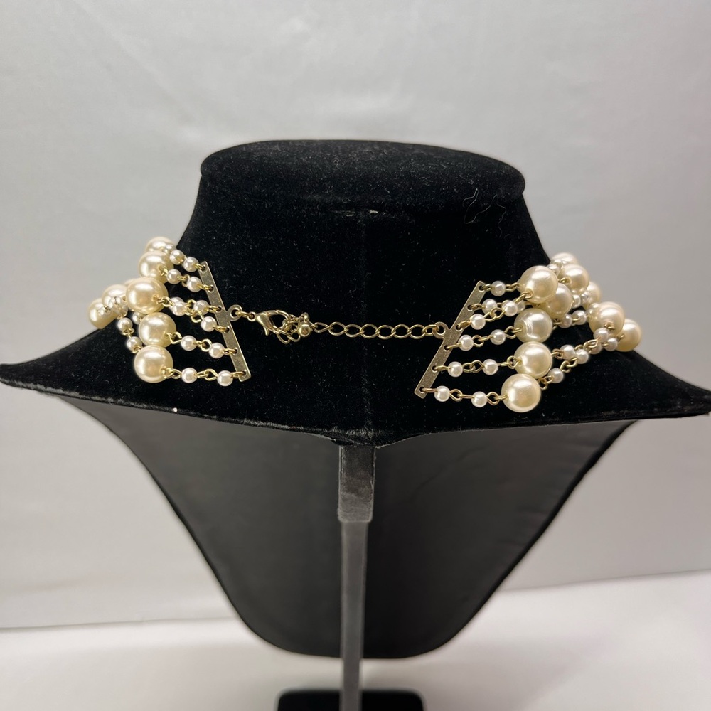 Source Unknown Multi-Layer Pearl Necklace - image 3